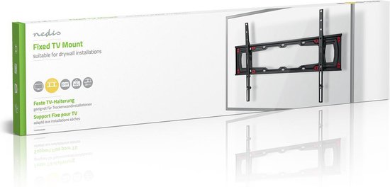 Vaste TV-Muurbeugel - 37-70 " - Maximaal schermgewicht: 40 kg - Minimale muurafstand: 28 mm - Staal - Zwart - afbeelding 5
