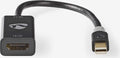 Nedis Mini DisplayPort-Kabel - DisplayPort 1.2 - Mini-DisplayPort Male - HDMI Output - 21.6 Gbps - Verguld - 0.20 m - Rond - PVC - Antraciet - Window Box - afbeelding 1