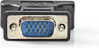 Nedis VGA-Adapter - VGA Male - DVI-I 24+5-Pins Female - Vernikkeld - Recht - ABS / Metaal - Zwart - Blister - afbeelding 3