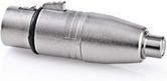 XLR-Adapter - XLR 3-Pins Female - RCA Female - Vernikkeld - Recht - Metaal - Zilver - 10 Stuks - Polybag - afbeelding 11