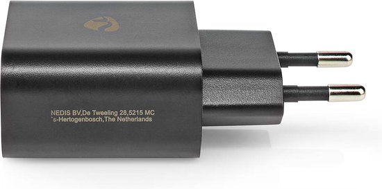 Nedis Oplader - 18 W - 1.5 / 2.0 / 3.0 A - Outputs: 1 - USB-A - Geen Kabel Inbegrepen - Automatische Voltage Selectie - Zwart - afbeelding 3