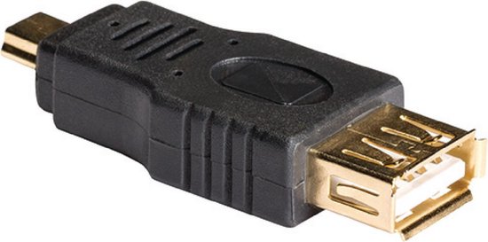 Konig USB Mini B (m) - USB-A (v) adapter - USB2.0 - afbeelding 4