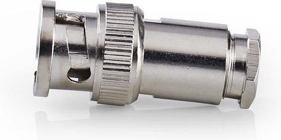 BNC-connector | Mannelijk | Voor 5,0mm-coaxkabels | 25 stuks | Metaal - afbeelding 1