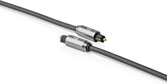 Nedis Digitale Audiokabel | TosLink Male - TosLink Male | Gun Metal Grey | Gevlochten Kabel - afbeelding 4