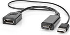 Nedis HDMI-Adapter - HDMI Connector - DisplayPort Male - Vernikkeld - Recht - PVC - Zwart - 1 Stuks - Envelop - afbeelding 4