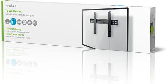 Nedis Kantelbare TV-Muurbeugel - 37-70 " - Maximaal schermgewicht: 35 kg - Kantelbaar: -12 ° - Minimale muurafstand: 30 mm - Staal - Zwart - afbeelding 6