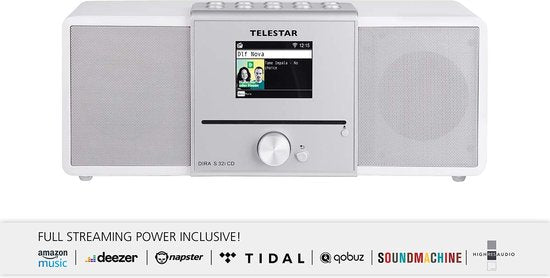 Telestar DIRA S 32i CD (wit) Radio/CD-speler DAB+, VHF (FM), Internet DLNA, WiFi, USB, CD, Bluetooth, Internetradio In - afbeelding 11
