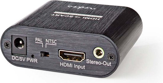 Nedis HDMI-Converter - HDMI Input - Scart Female - 1-weg - 480i - 18 Gbps - Metaal - Antraciet - afbeelding 13