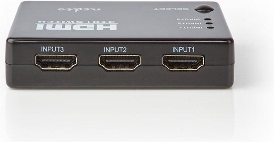 Nedis HDMI-Switch - 3 poort(en) - 3x HDMI Input - 1x HDMI Output - 1080p - 3.4 Gbps - ABS - Zwart - afbeelding 3