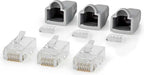 Nedis RJ45-Connector - Male - Solid UTP CAT6 - Recht - Verguld - 10 Stuks - PVC - Grijs - Doos - afbeelding 7