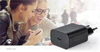 Nedis Oplader - 30 W - PD3.0 27W / PD3.0 30W / QC3.0 - 1.5 / 2.0 / 2.5 / 3.0 A - Outputs: 1 - USB-C - Automatische Voltage Selectie - Zwart - afbeelding 10
