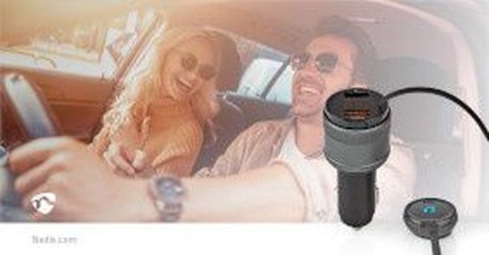 Nedis FM-Audiotransmitter voor Auto - Gefixeerd - Handsfree bellen - 0.8 " - LED-Scherm - Bluetooth - QC 3.0 / 5.0 V DC / 1.0 A - Snelladen - Google Assistant / Siri - Zwart - afbeelding 14