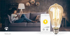 Nedis SmartLife LED Filamentlamp - Wi-Fi - E27 - 806 lm - 7 W - Warm Wit - 1800 - 3000 - Glas - Android / IOS - ST64 - 1 Stuks - afbeelding 9