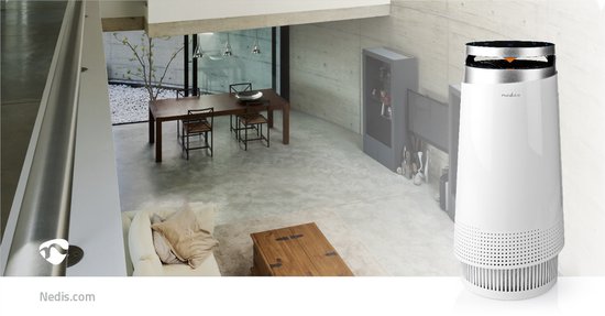 Nedis Luchtreiniger - Geschikt voor ruimtes tot: 20 m² - Clean Air Delivery Rate (CADR): 130 m³/h - Luchtkwaliteitsindicator - Wit - afbeelding 8