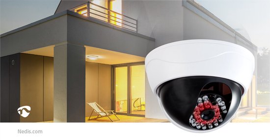 Nedis Dummy Beveiligingscamera - Dome - Batterij Gevoed - Binnen - Wit - afbeelding 9