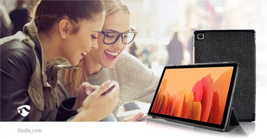 Nedis Tablet Folio Case - Galaxy Tab A7 10.4" 2020 - Auto-wake-functie - Grijs / Zwart - Polycarbonate / TPU - afbeelding 8