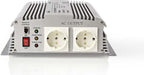 Nedis Auto Omvormer 1700W – 24V / 230V – 2x Stopcontact – Gemodificeerde Sinusgolf – Schroefaansluiting – Spanningsomvormer - afbeelding 1