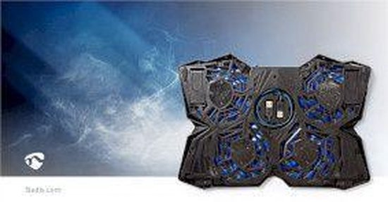 Nedis Gaming Notebook Koeler - Aantal ventilatoren: 4 - USB Gevoed - 15 " - 19 " - LED - afbeelding 14