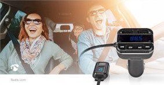 Nedis FM-Audiotransmitter voor Auto - Gefixeerd - Handsfree bellen - 0.8 " - LED-Scherm - Bluetooth - 5.0 V DC / 1.0 A / 5.0 V DC / 2.4 A - Google Assistant / Siri - Grijs / Zwart - afbeelding 14