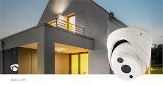 Nedis CCTV-Beveiligingscamera - Full HD 1080p - Nachtzicht: 15 m - Netvoeding - 1/3" CMOS - Kijkhoek: 82 ° - Lens: 3.6 mm - ABS - Wit / Zwart - afbeelding 8
