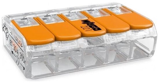 Wago 221-415 klemmenblok 1P Oranje, Transparant (25 stuks) - afbeelding 11