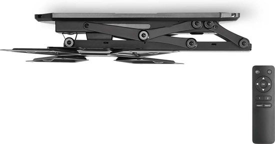 Nedis Gemotoriseerde TV-plafondbeugel - 23 - 55 " - Maximaal schermgewicht: 30 kg - Kantelbaar - Maximale plafondafstand: 663 mm - Minimale plafondafstand: 108 mm - Afstandbestuurbaar - Staal - Zwart - afbeelding 16