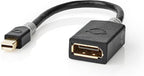 Nedis Mini DisplayPort-Kabel - DisplayPort 1.4 - Mini-DisplayPort Male - DisplayPort Female - 48 Gbps - Verguld - 0.20 m - Rond - PVC - Antraciet - Window Box - afbeelding 4