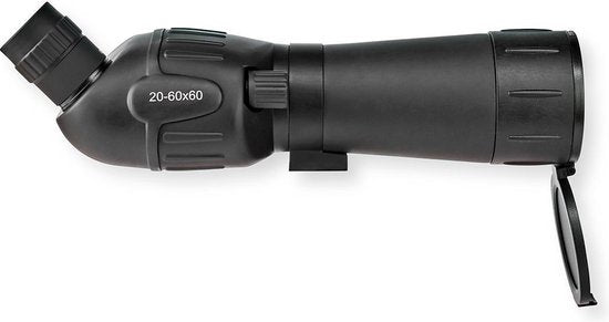 Nedis Spotting Scope - Vergrotingsbereik: 20-60 - Diameter objectieflens: 60 mm - Gezichtsveld: 38 m - Dioptrische correctie - Inclusief reistas - Zwart - afbeelding 3