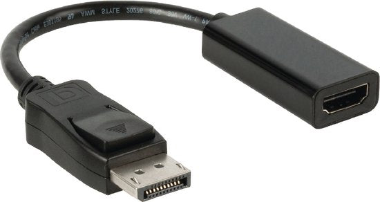 Nedis DisplayPort-Kabel - DisplayPort Male - HDMI Output - 1080p - Vernikkeld - 0.20 m - Rond - PVC - Zwart - Envelop - afbeelding 8