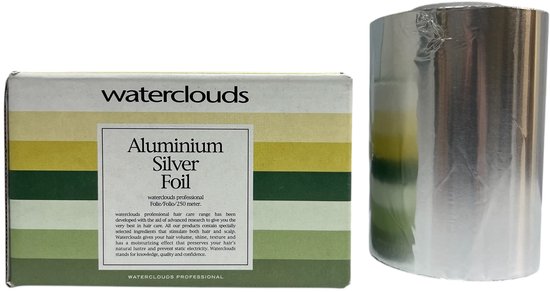 Zilverfolie / Aluminium Zilver Folie 250 meter Waterclouds - afbeelding 2