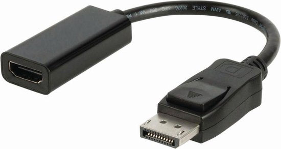 Nedis DisplayPort-Kabel - DisplayPort Male - HDMI Output - 4K@30Hz - Vernikkeld - 0.20 m - Rond - PVC - Zwart - Doos - afbeelding 7
