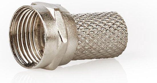 F-connector | Mannelijk | Voor 6,8mm-coaxkabels | 25 stuks | Metaal - afbeelding 12