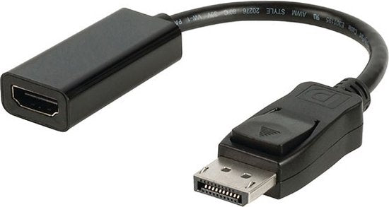 Nedis DisplayPort-Kabel - DisplayPort Male - HDMI Output - 1080p - Vernikkeld - 0.20 m - Rond - PVC - Zwart - Envelop - afbeelding 9