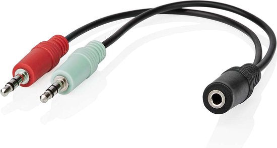 Nedis Stereo-Audiokabel - 3,5 mm Female - 2x 3,5 mm Male - Vernikkeld - 0.20 m - Rond - Zwart - Doos - afbeelding 6