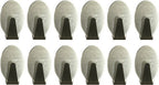 Zelfklevende Ovale Ophanghaken RVS - 12 stuks - afbeelding 1