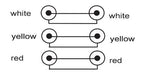 Nedis Composiet Videokabel - 3x RCA Male - 3x RCA Male - Verguld - 480p - 2.00 m - Rond - PVC - Antraciet - Window Box - afbeelding 4