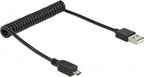 USB-Kabel - USB 2.0 - USB-A Male - USB Micro-B Male - 480 Mbps - Vernikkeld - 2.00 m - Gekruld - PVC - Zwart - Envelop - afbeelding 11