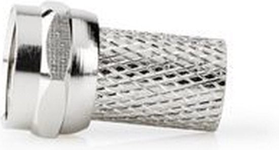 F-connector | Mannelijk | Voor 6,8mm-coaxkabels | 25 stuks | Metaal - afbeelding 46