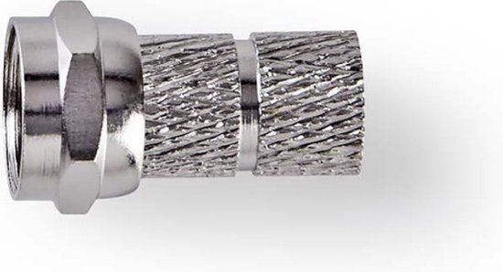 F-connector | Mannelijk | Voor 6,8mm-coaxkabels | 25 stuks | Metaal - afbeelding 47