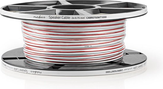 Nedis Speaker-Kabel - 2x mm² - Koper - m - Rond - PVC - Rol - afbeelding 7