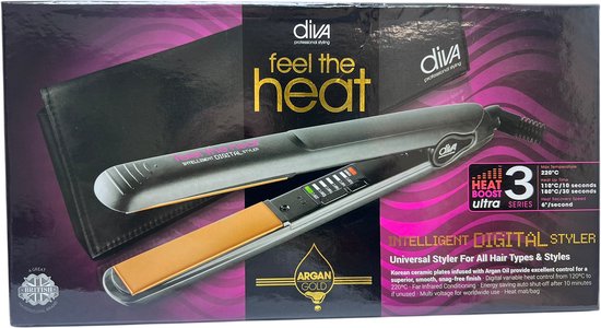 DIVA Feel The Heat Intelligent Digital Styler Keramische Styltang - afbeelding 2