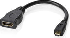 Nedis High Speed ​​HDMI-Kabel met Ethernet - HDMI Micro-Connector - HDMI Output - 4K@30Hz - 10.2 Gbps - 0.20 m - Rond - PVC - Zwart - Envelop - afbeelding 3