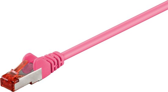 Nedis CAT6 Netwerkkabel - RJ45 Male - RJ45 Male - S/FTP - 7.50 m - Rond - LSZH - Roze - Polybag - afbeelding 7