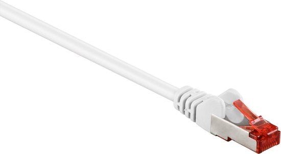 CAT6 Netwerkkabel - RJ45 Male - RJ45 Male - S/FTP - 1.50 m - Rond - LSZH - Wit - Envelop - afbeelding 10