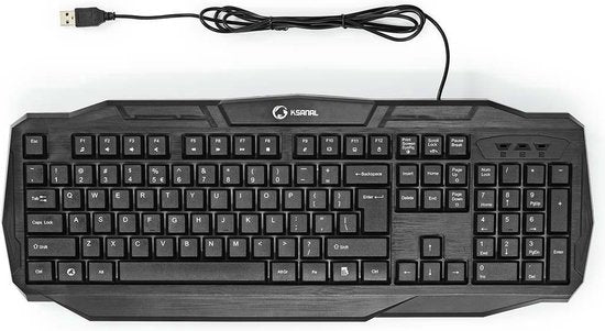 Nedis Bedraad Gaming Toetsenbord - USB 2.0 - Membrane Toetsen - LED - US internationaal - US Internationaal - USB Gevoed - Lengte stroomkabel: 1.50 m - Gaming - afbeelding 15