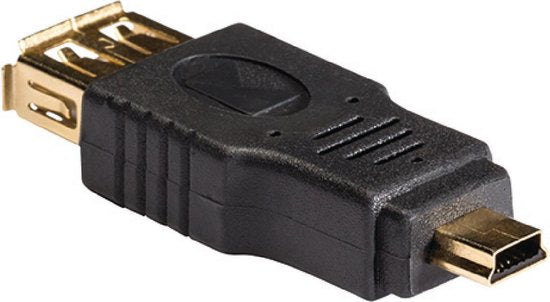 Konig USB Mini B (m) - USB-A (v) adapter - USB2.0 - afbeelding 1