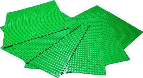 Biobuddi MIX van 3500 bouwstenen (compatible met o.a. LEGO) meer dan 3,5 kg in grote volle 10 liter emmer + 6 x bouwplaat 25.5 cm x 25.5 cm - afbeelding 3