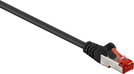 CAT6 Netwerkkabel - RJ45 Male - RJ45 Male - S/FTP - 10.0 m - Rond - LSZH - Zwart - Envelop - afbeelding 8