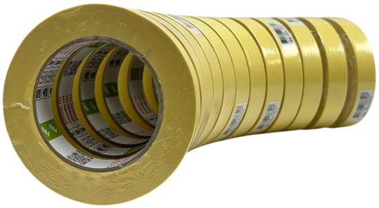 Permafix 124 PRO Pak met 12 Rollen Afplaktape 19 mm x 50 Mtr. - afbeelding 1