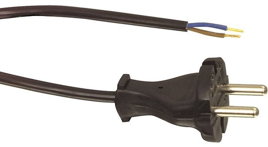 Nedis Stroomkabel voor Stofzuiger - m - Type-F (CEE 7/7) - 250 V AC - 16 A - Zwart - PVC - afbeelding 4